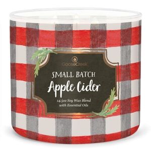 Goose Creek - Small Batch Apple Cider 3-Wick Soy Candle | 14.5 Ounces (45 Hours)